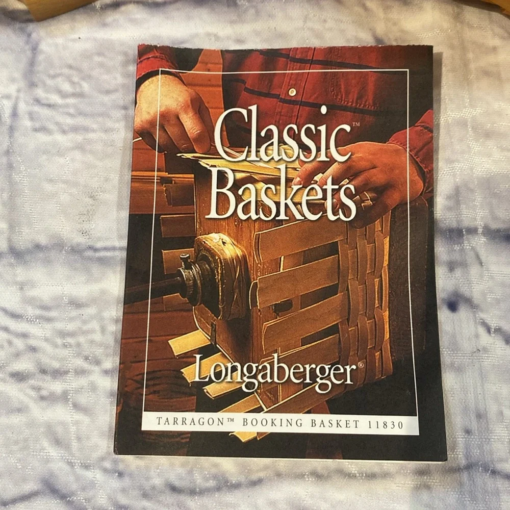 2002 Longaberger Tarragon Booking Basket (11830)